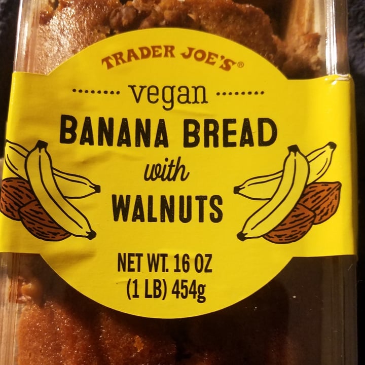 photo of Trader Joe's Vegan Banana Bread with Walnuts shared by @doglover1 on  10 Jul 2021 - review