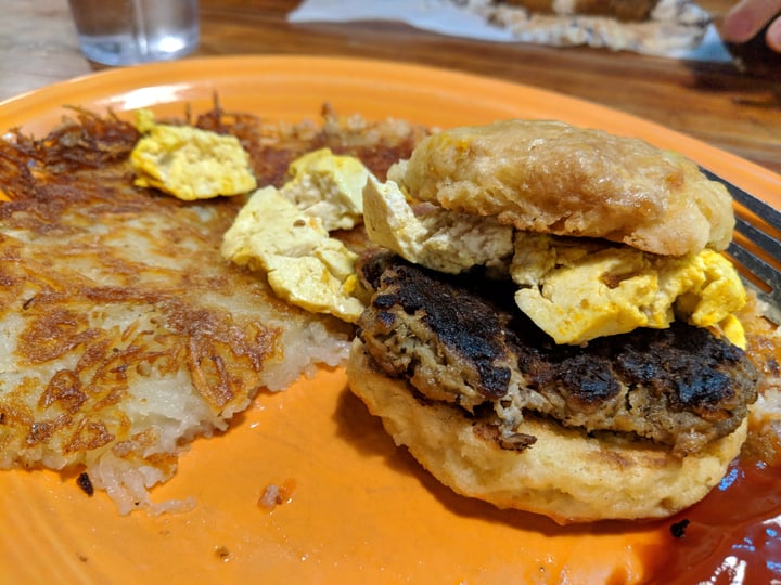 photo of Hard Times Cafe Vegan Biscuit Breakfast shared by @compassionatekisses on  07 Apr 2018 - review