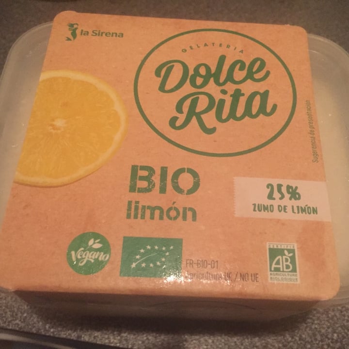 photo of Dolce Rita Bio limón shared by @bigvegantheory on  21 Oct 2020 - review