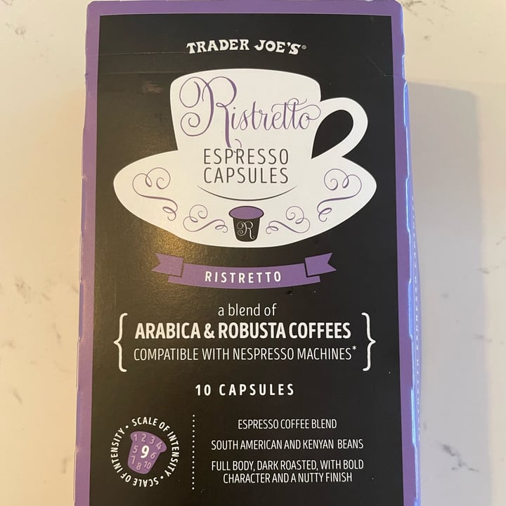 review photo of Trader Joe's risteretto coffee capsule shared by @kacy on 31 May 2022 - review