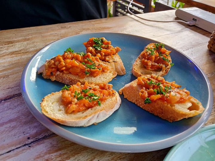 photo of Vegan Bali Bruschetta shared by @evevegan on  17 Jan 2020 - review