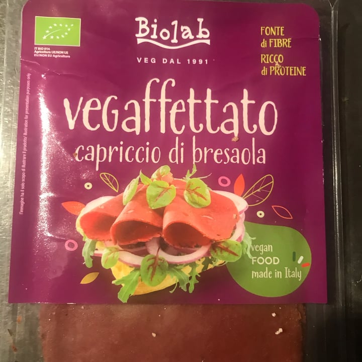 photo of Biolab Vegaffettato Capriccio Di Bresaola shared by @agapanto on  12 Oct 2022 - review