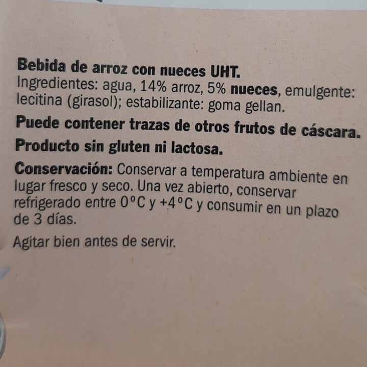 photo of Milbona Bebida De Arroz Y Nuez shared by @thebosc on  01 Oct 2020 - review