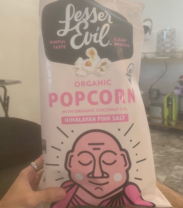 photo of Lesser Evil Snacks Himalayan Sweetness Organic Popcorn shared by @mollymcfly on  30 Apr 2020 - review