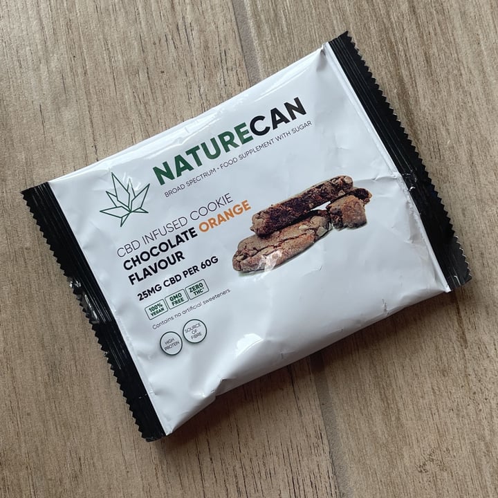 review photo of NatureCan cbd infused cookie chocolate orange flavour shared by @666killstar on 02 May 2022 - review