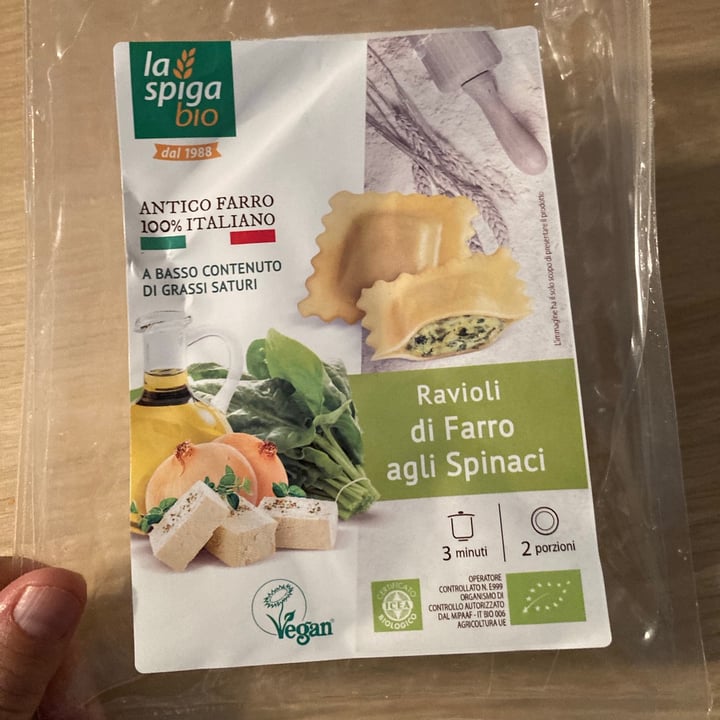 review photo of La Spiga Bio Ravioli di farro con tofu e spinaci shared by @viviana23 on 23 Aug 2021 - review