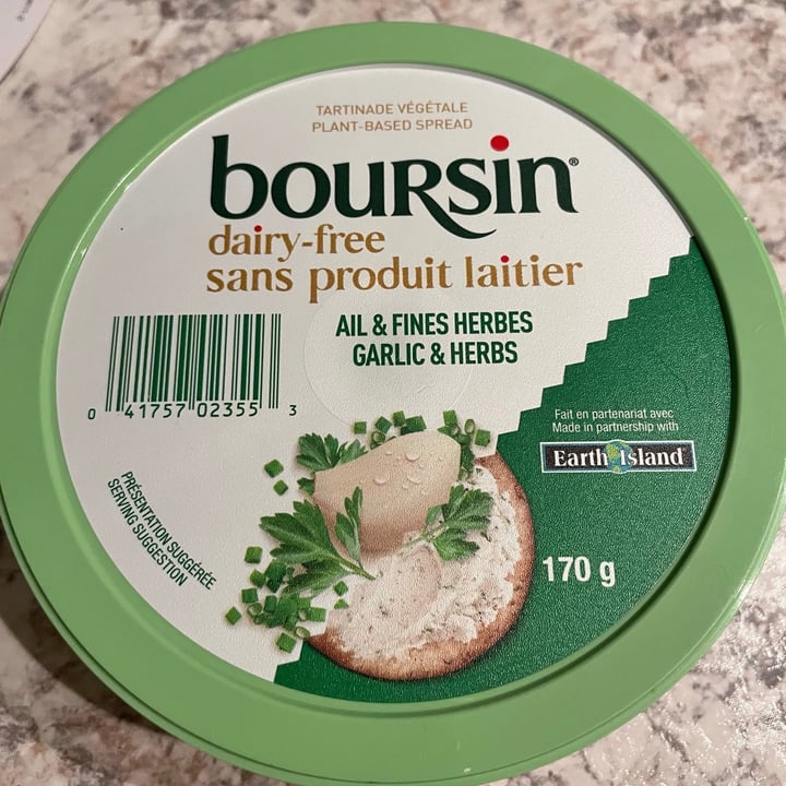 photo of Boursin Boursin Dairy-free Spread shared by @lisadtb on  17 Jul 2021 - review