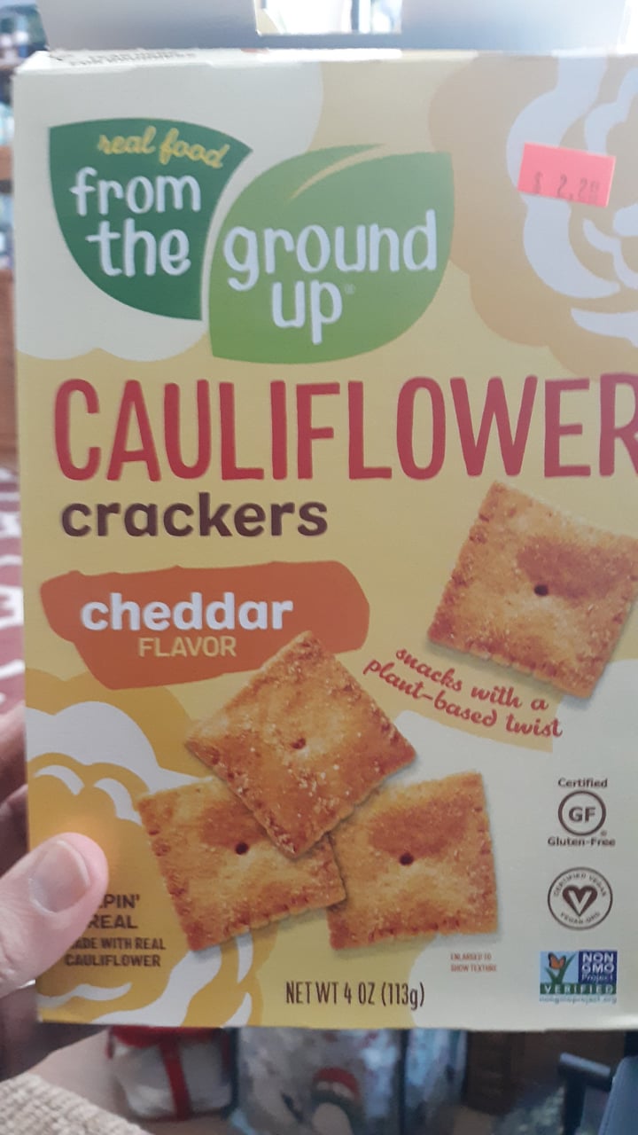 photo of Real Food From The Ground Up Cauliflower Crackers shared by @tacojoe on  10 Mar 2022 - review