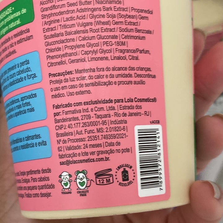 review photo of Lola Cosmetics Densidade Máscara shared by @arytania on 29 Apr 2022 - review