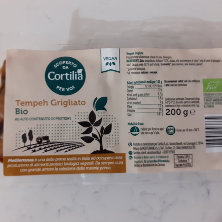 photo of Mediterranea BioVeg Tempeh Grigliato shared by @claracolombo on  31 Mar 2022 - review