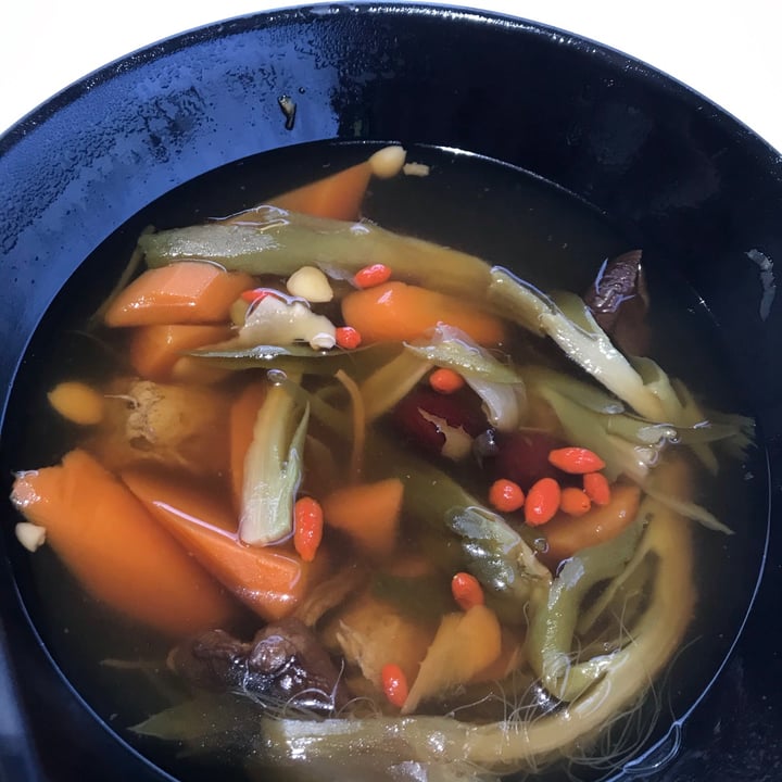 photo of Jeun VirtueFarm 浚德田 Jicama, tea tree mushroom, chinese almond soup shared by @opheeeliaaa on  11 Dec 2020 - review
