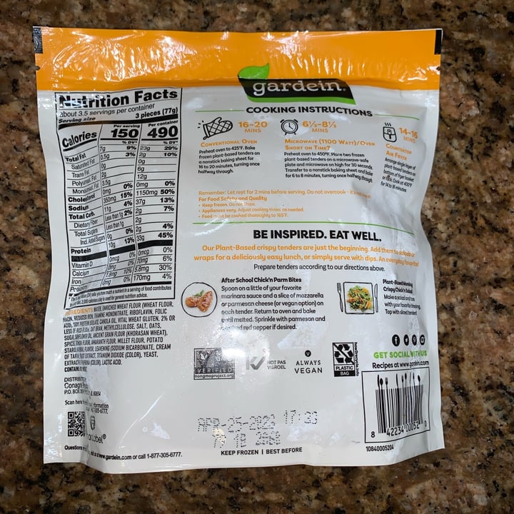 photo of Gardein Plant-based Seven Grain Crispy Tenders shared by @usa-ute on  22 May 2022 - review