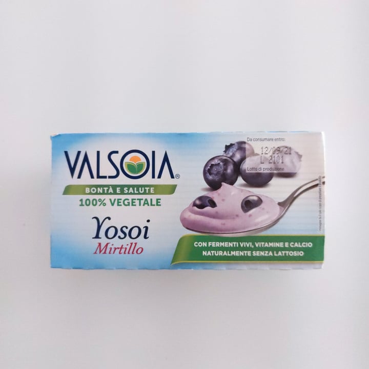 photo of Valsoia Yosoi Yogurt Mirtillo shared by @giusvisions on  23 Aug 2021 - review