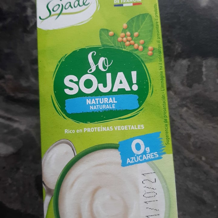 photo of Sojade So Soja! Natural Soya Yogurt alternative (small) shared by @mariarcaveg on  03 Oct 2021 - review