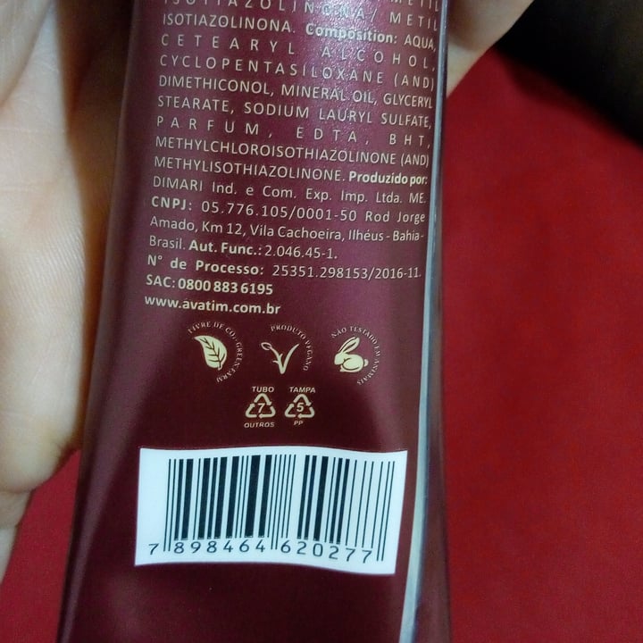 review photo of Avatim Emulsão suavizante para as mãos Amora Silvestre shared by @josywolfart on 30 Sep 2022 - review