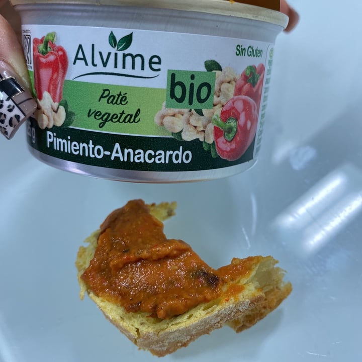 photo of Alvime Paté Vegetal de Pimiento y Anacardo shared by @marinadanza on  28 Feb 2021 - review