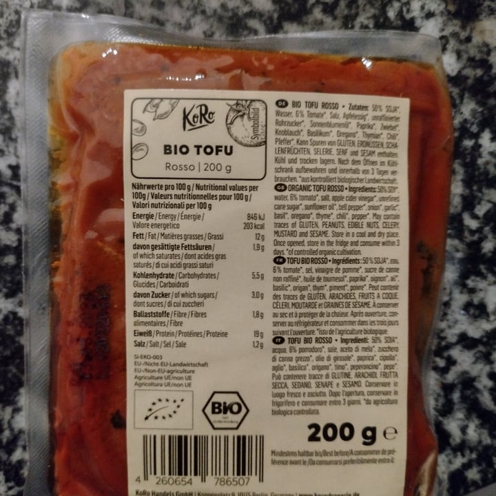 review photo of Koro Bio Tofu Rosso shared by @valealle on 25 Sep 2022 - review