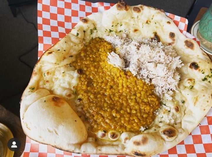 photo of Tandoozy Naan With Lentils And Rice shared by @veganjessica on  31 Mar 2020 - review