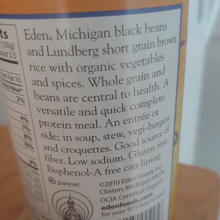photo of Eden Foods Caribbean Rice & Beans shared by @sunshinefairytale on  21 Oct 2020 - review