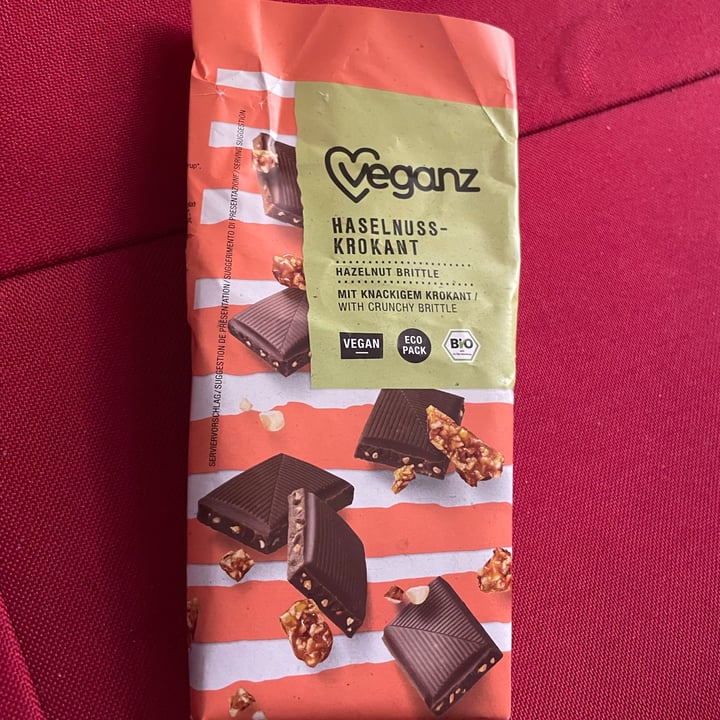 photo of Veganz Hazelnut Brittle Chocolate Bar shared by @nev on  10 Jul 2022 - review