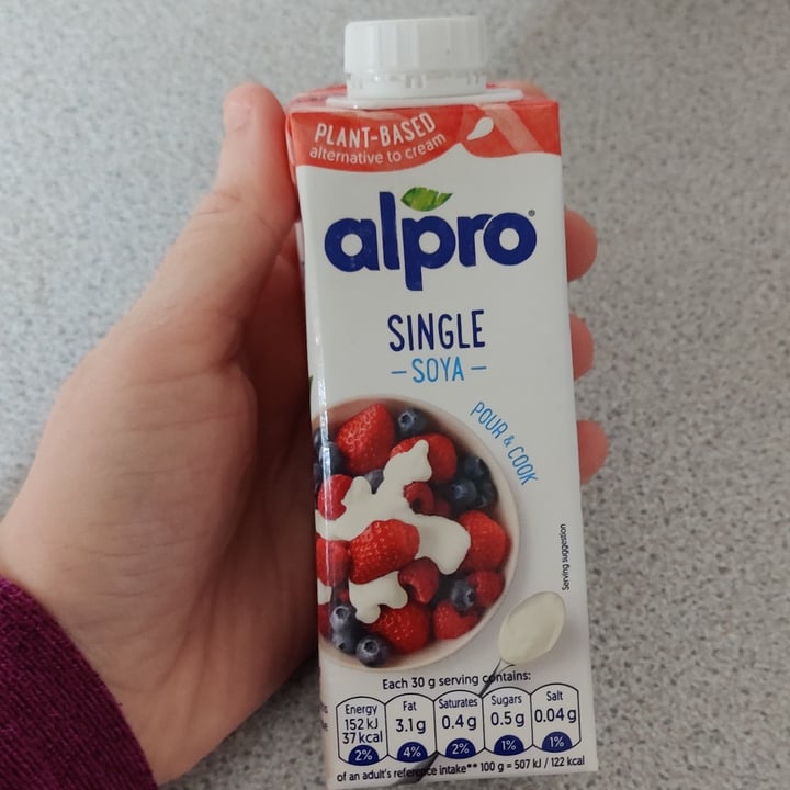 photo of Alpro Soy cream shared by @nylalt on  13 Jan 2021 - review