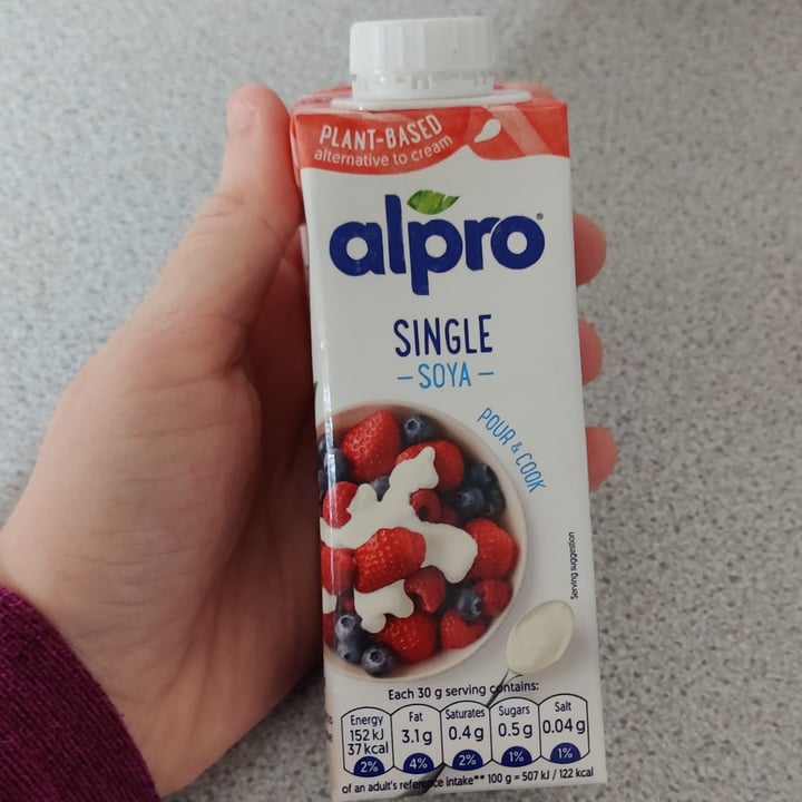 review photo of Alpro Soy cream shared by @nylalt on 13 Jan 2021 - review