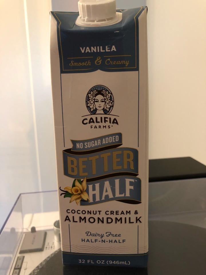 photo of Califia Farms Better Half Coconut Cream & Almond Milk Half-n-Half shared by @coolcat on  13 Jun 2019 - review