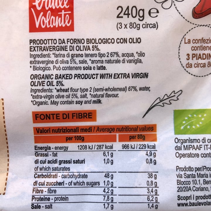 review photo of Baule volante Piadina con farina tipo 2 shared by @gillis2010 on 12 Feb 2022 - review