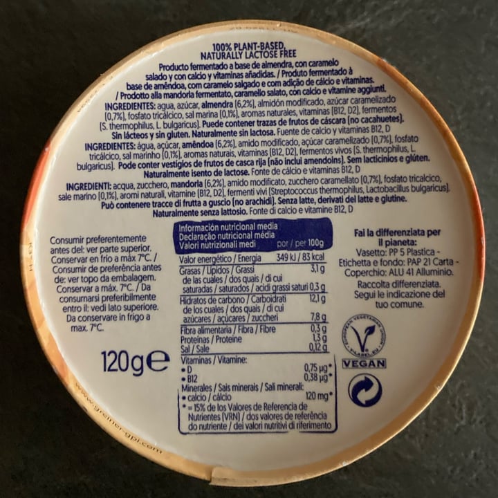 photo of Alpro Absolutely almond salted caramel shared by @lisazanan on  07 Apr 2022 - review
