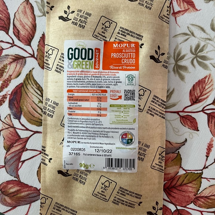 review photo of Good & Green Affettato di mopur al gusto di prosciutto crudo shared by @lara96 on 17 Jul 2022 - review