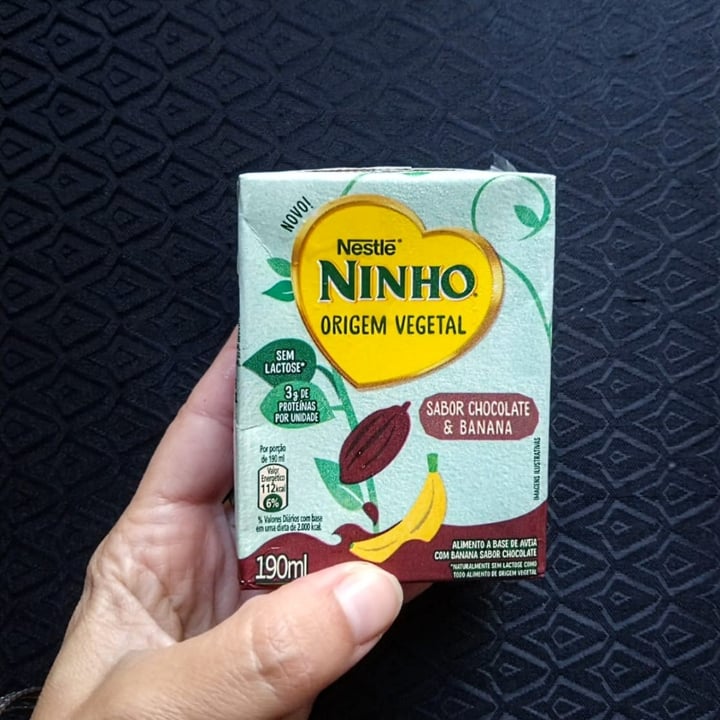 photo of Nestlé Ninho Origem Vegetal Sabor Chocolate E Banana shared by @feveg on  09 May 2022 - review