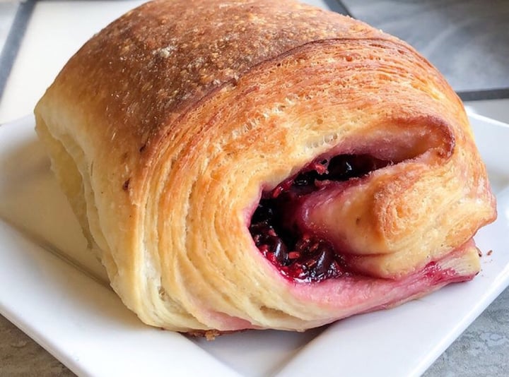 photo of Eureka Compass Vegan Food Raspberry Chocolate croissant shared by @katiewink on  19 Aug 2018 - review