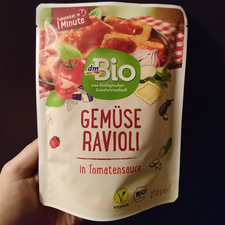 photo of dmBio Gemüse Ravioli in Tomatensauce shared by @koalamaedchen on  11 Oct 2020 - review