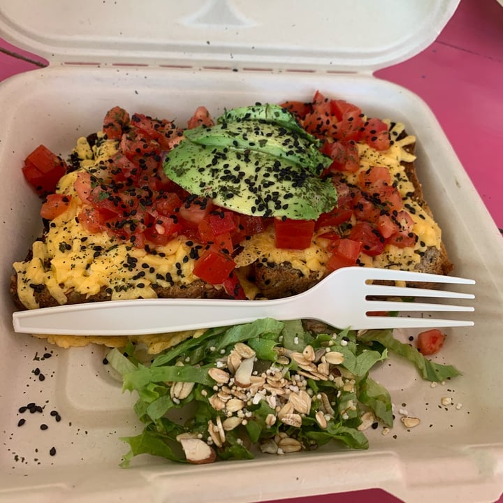 review photo of Taco Dog Vegan Café , Puerto Escondido Cheese Toast shared by @stefantispecista on 11 Jun 2022 - review