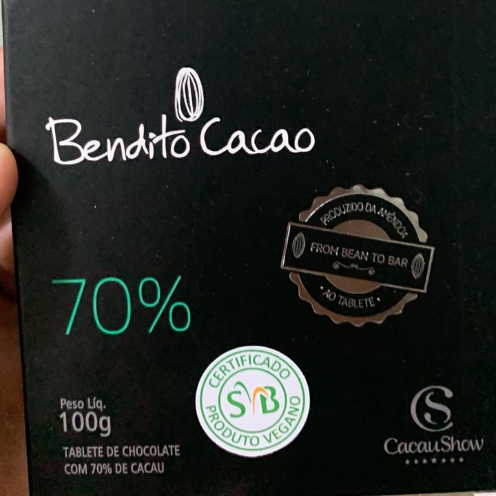 photo of Bendito Cacao Chocolate 70% shared by @pedroalves on  23 Apr 2022 - review