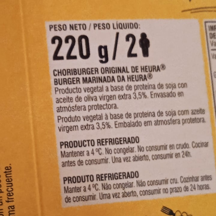 review photo of Heura Choriburger Original shared by @iriavizcaino on 28 Oct 2022 - review