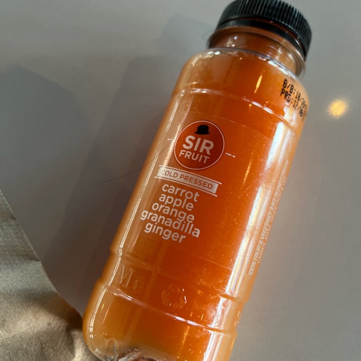 photo of Sir Juice Cold Pressed Carrot, Apple, Orange, Granadella & Ginger shared by @ftc on  06 Sep 2022 - review