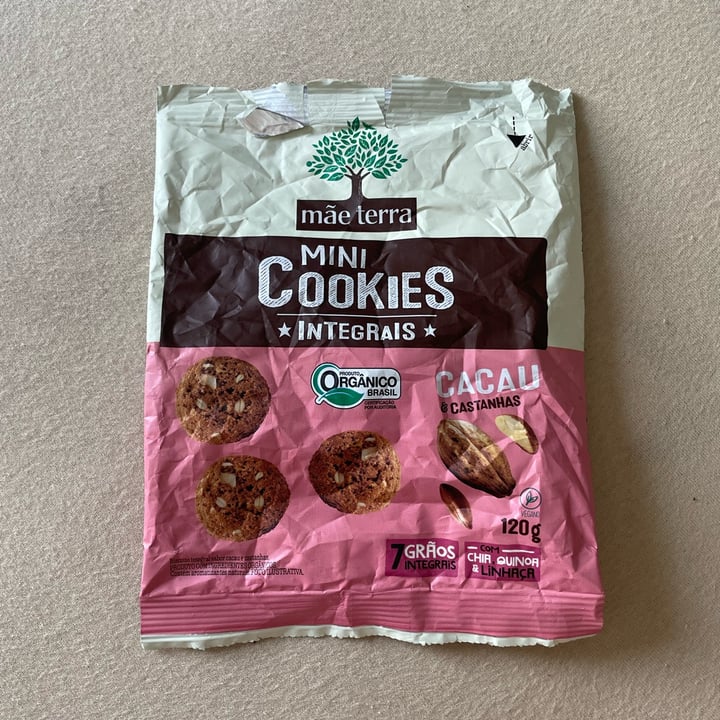 photo of Mãe Terra Mini Cookies Integrais Cacau e Castanha shared by @giimartinelli on  29 Jun 2022 - review