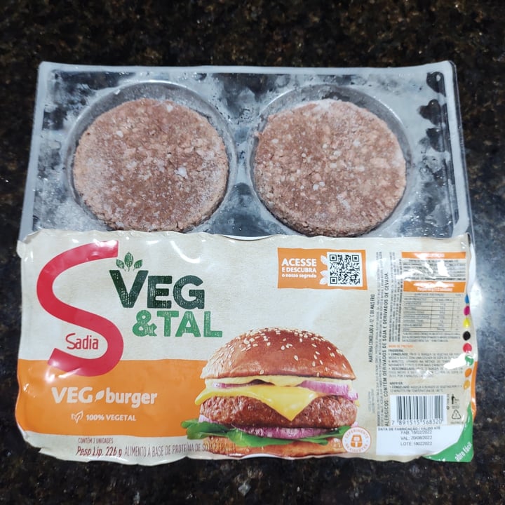 review photo of Sadia Hambúrguer Vegetal shared by @angelapotter on 23 Aug 2022 - review