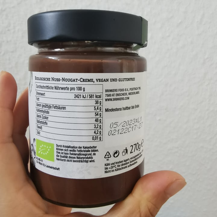 photo of Brinkers La Vida Vegan Crema de Avellanas y Chocolate shared by @magshh on  20 Jul 2022 - review