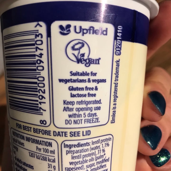 photo of Elmlea Double Cream shared by @vegansuttonmama on  30 Sep 2020 - review