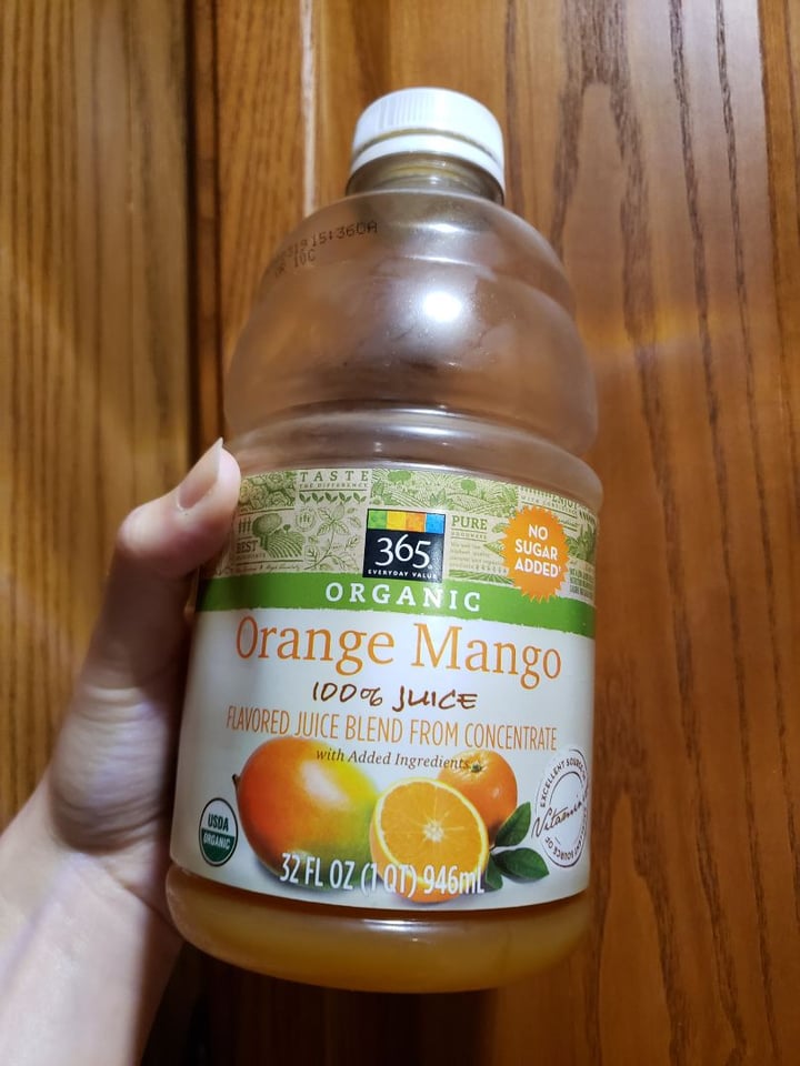 photo of 365 Whole Foods Market Orange Mango Juice shared by @michelleadina on  21 Apr 2020 - review