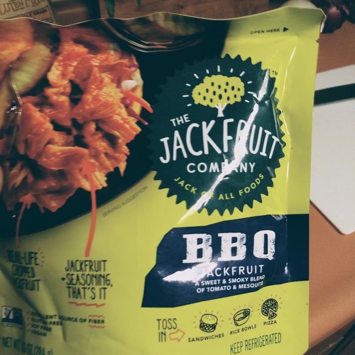 photo of The Jackfruit Company BBQ Jackfruit a sweet & smoky Blind of Tomato & Mesquite shared by @veg4theanimals on  21 Jan 2021 - review