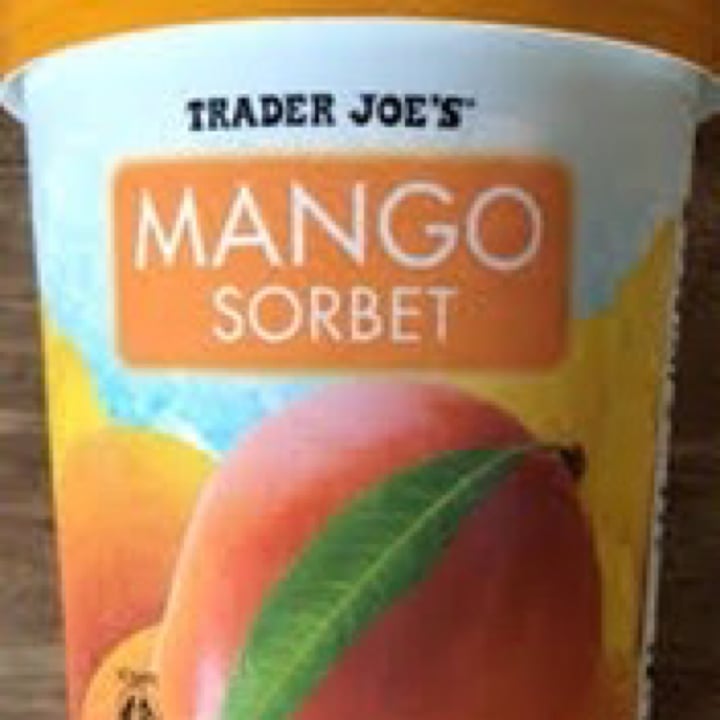 photo of Trader Joe's Mango Sorbet shared by @veganjanel on  05 Jul 2021 - review