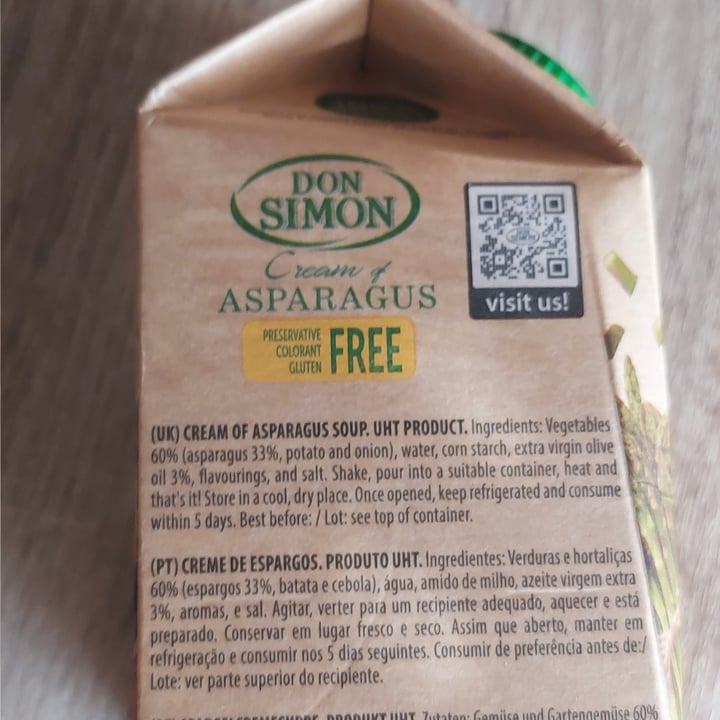 photo of Don Simon Crema de espárragos shared by @veganlicious on  03 Aug 2022 - review