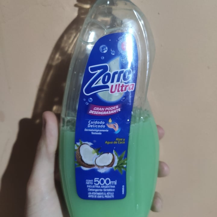 photo of Zorro Detergente Aloe y Agua de coco shared by @martinpaezi on  09 Aug 2021 - review