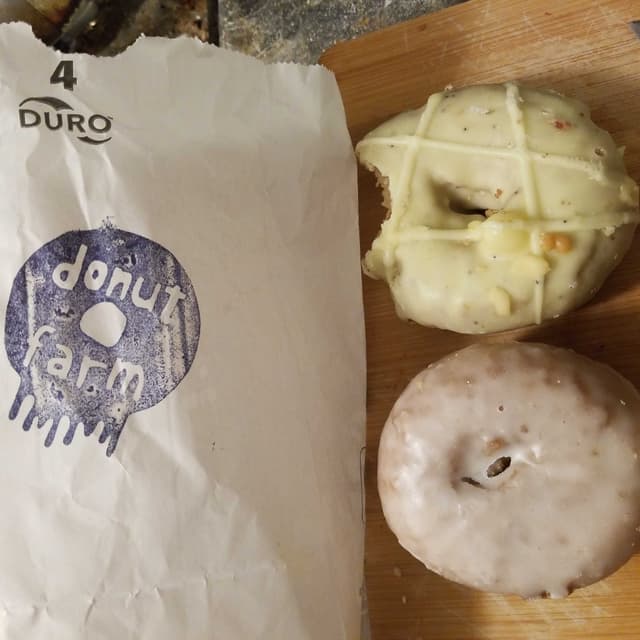Photo of the dish “Candy cap donut, lemon poppy seed  donut”