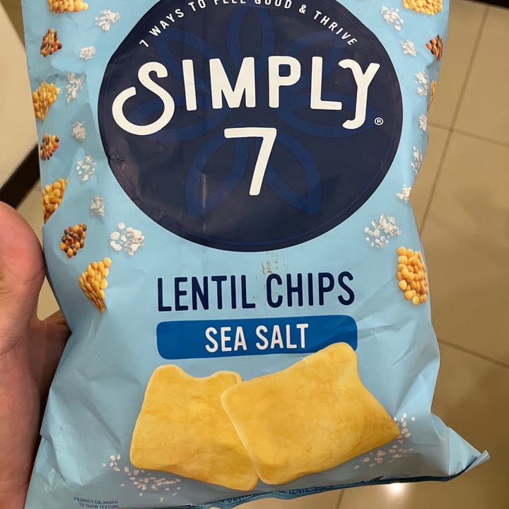 photo of Simply 7 Snacks Lentil Chips (sea salt) shared by @fulfilling on  14 Jun 2022 - review