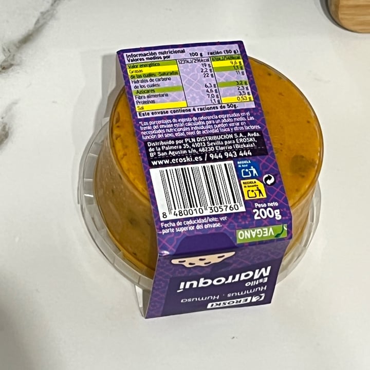 review photo of Eroski Hummus estilo Marroqui shared by @tsampsol on 04 Oct 2022 - review