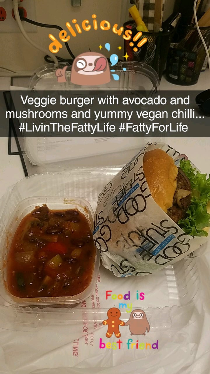 photo of Good Stuff Veggie burger shared by @roguebunni on  06 Apr 2018 - review
